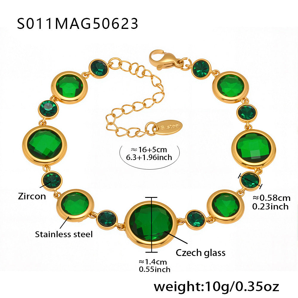 18k Gold-Plated Summer Beach-Style Light-Luxury Anklet Foot Jewelry