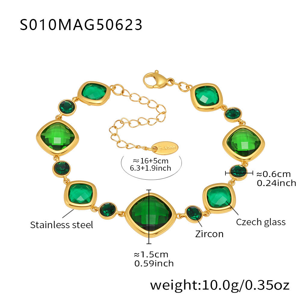 18k Gold-Plated Summer Beach-Style Light-Luxury Anklet Foot Jewelry