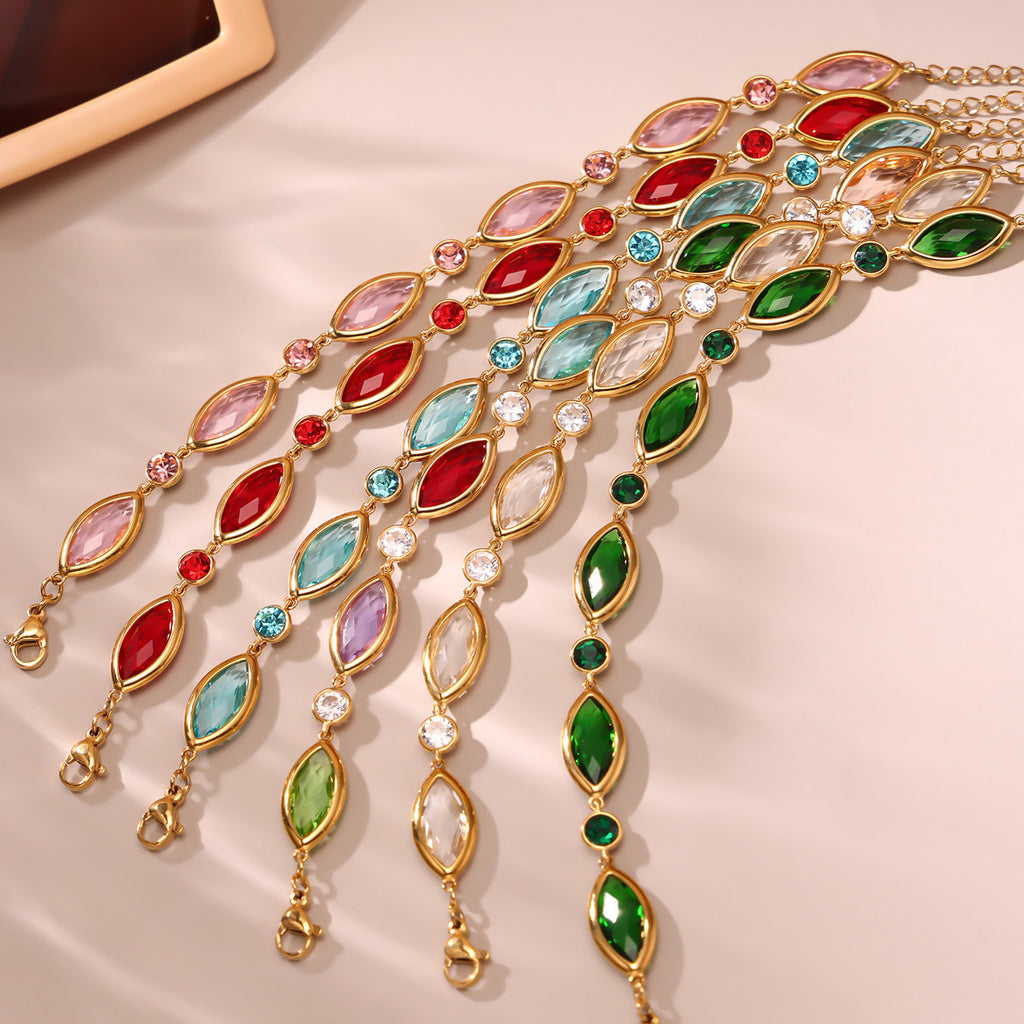 18k Gold-Plated Summer Beach-Style Light-Luxury Anklet Foot Jewelry