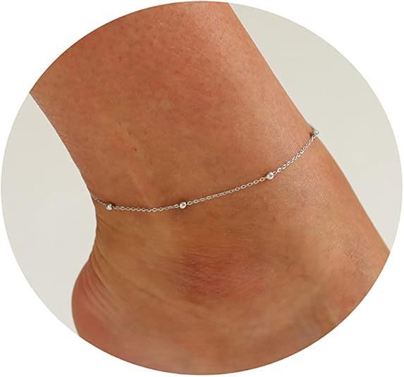 Beach Anklet Featuring Stars Hearts Pearls And Round Beads