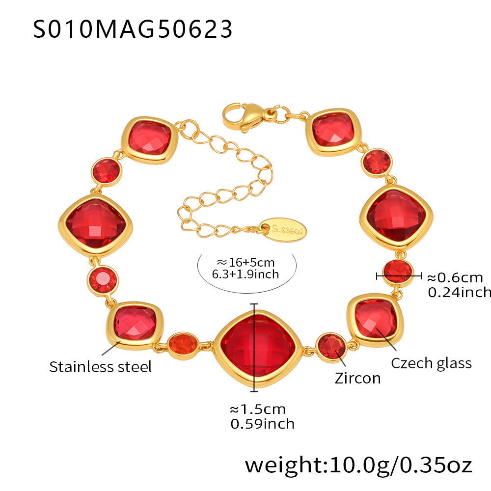 18k Gold-Plated Summer Beach-Style Light-Luxury Anklet Foot Jewelry